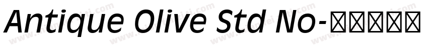 Antique Olive Std No字体转换